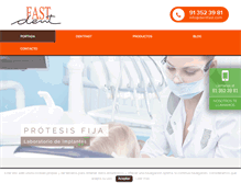 Tablet Screenshot of dentfast.com